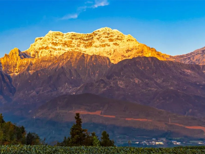Meet Lucky! Many people record the “the sun shines over Jinding” of Mount Emei.