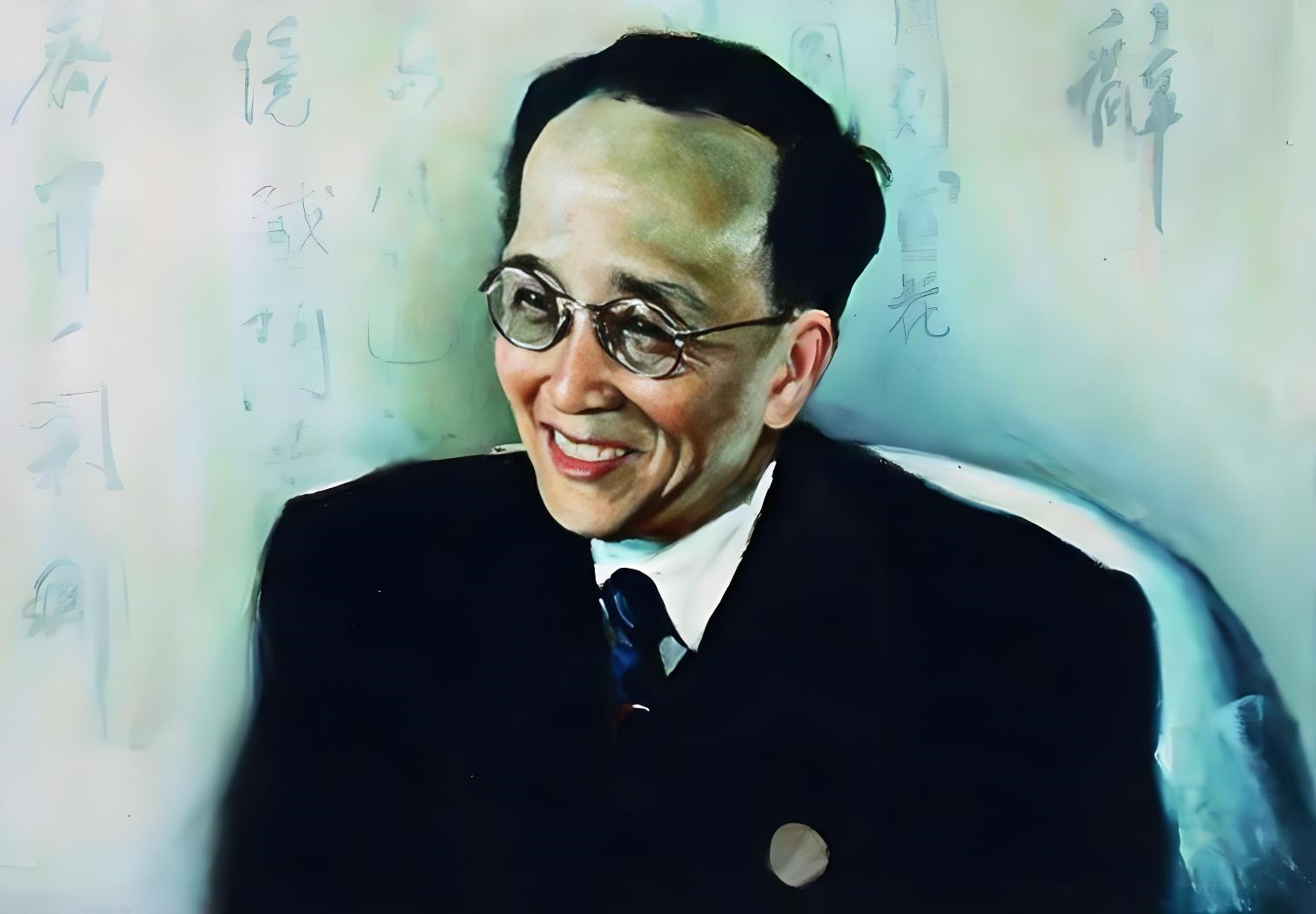 Guo Moruo (1892~1978), originally named Guo Kaizhen, literary name Shangwu, alias Dingtang, was born