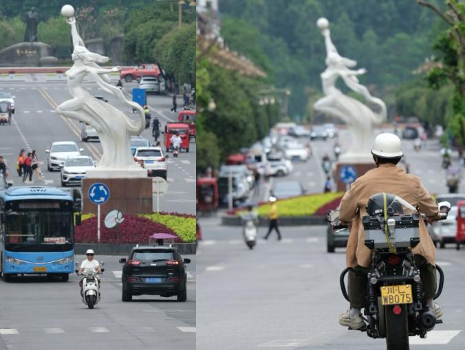This street in Shawan – one end leads to everyday life, the other to mountains and rivers.