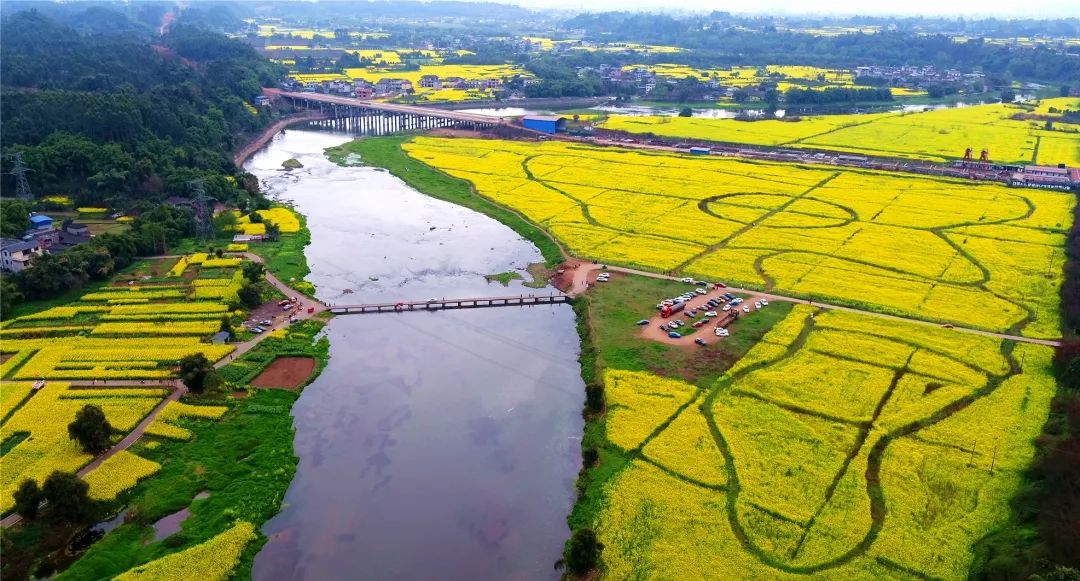 Its a good place for spring outing, and you can play all the way along the Emei River!(图2)